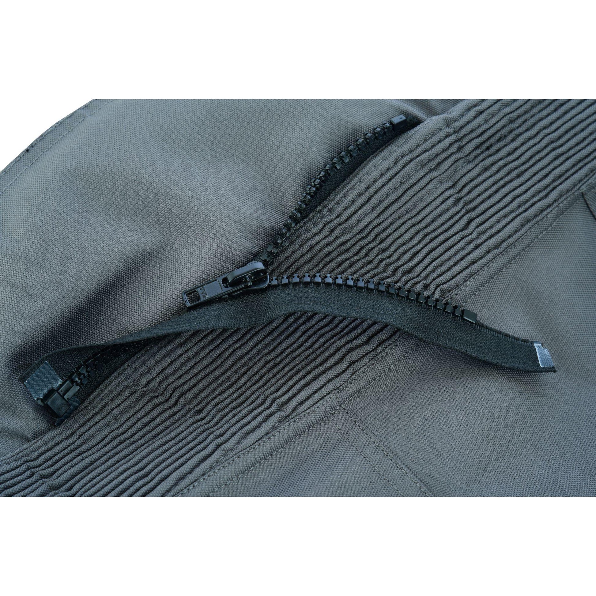 Warrior Gears® Air Mesh Motorcycle Trousers for men With Removable Lining & CE Armours -Black & Grey - Warrior Gears