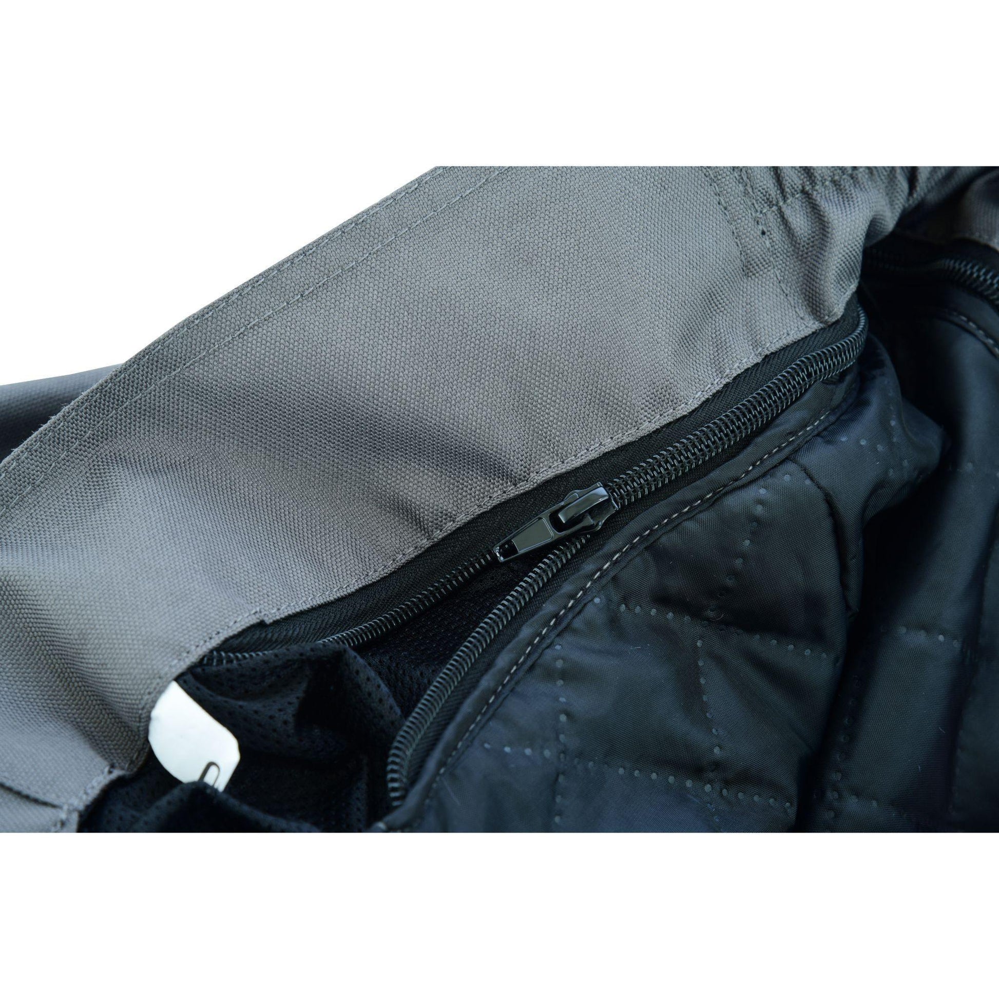Warrior Gears® Air Mesh Motorcycle Trousers for men With Removable Lining & CE Armours -Black & Grey - Warrior Gears