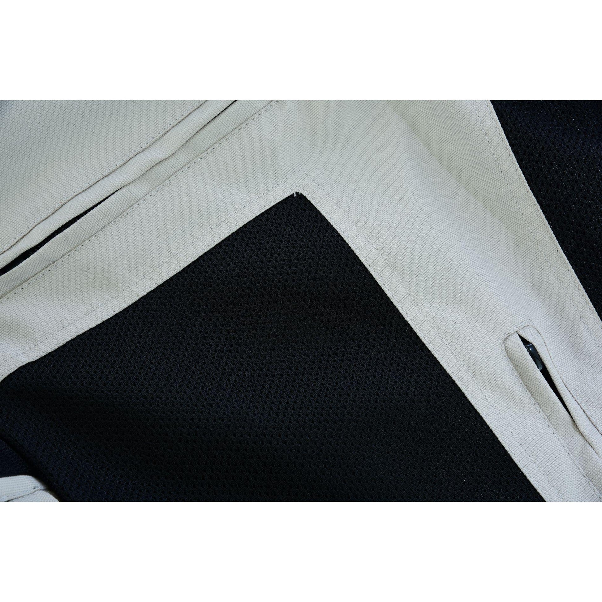 Warrior Gears® Air Mesh Motorcycle Jacket for men - Black & Beige - Warrior Gears
