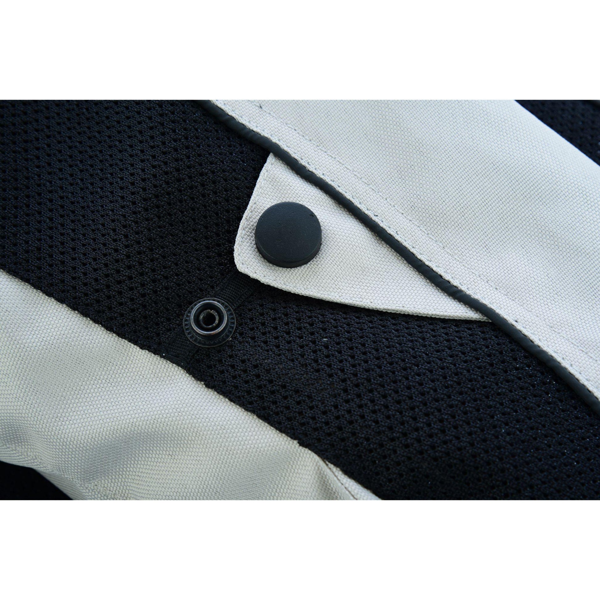 Warrior Gears® Air Mesh Motorcycle Jacket for men - Black & Beige - Warrior Gears