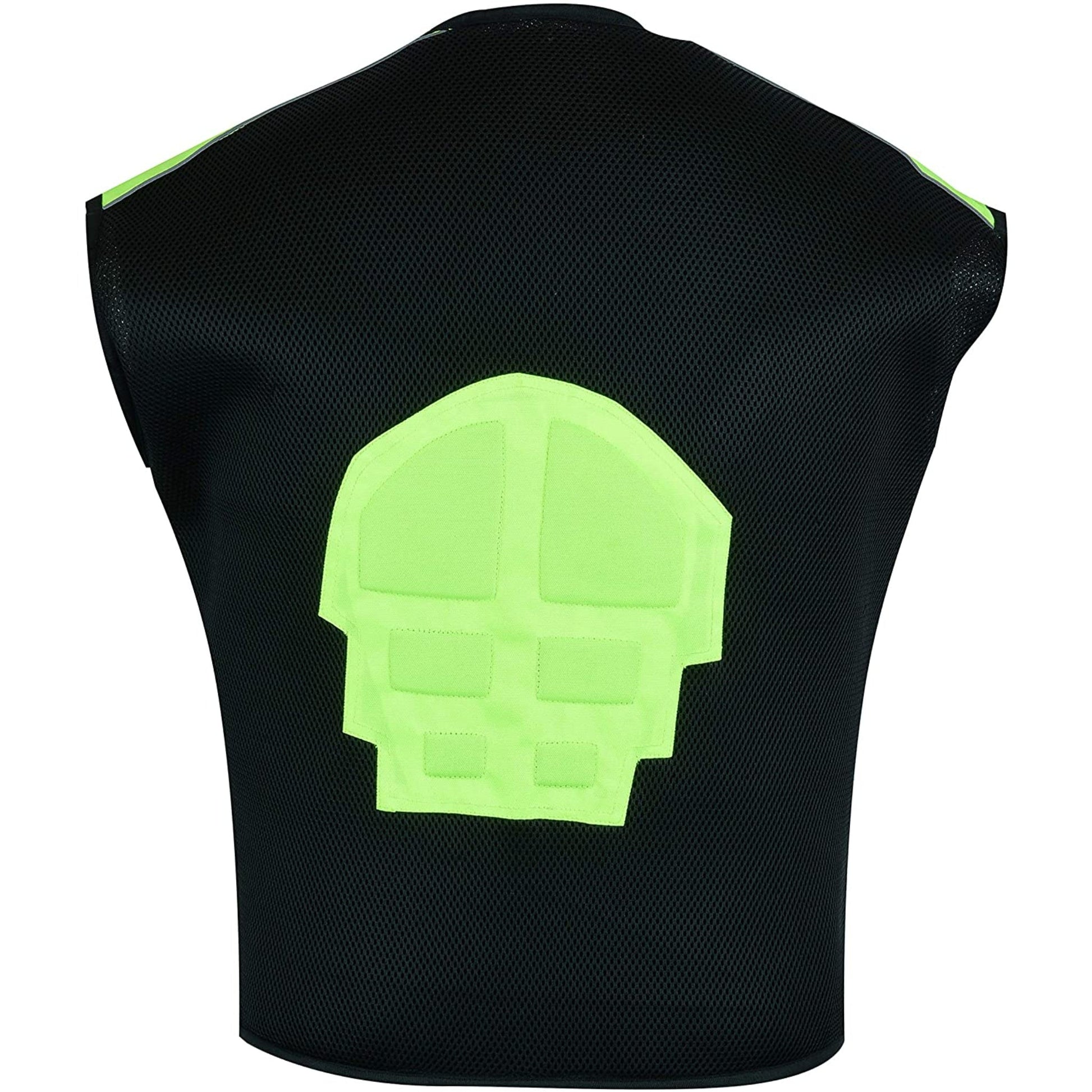 Warrior Gears® Textile Mesh Motorcycle Vests for Men, Men's Padded Motorbike Vest Waistcoat-Hivis - Warrior Gears