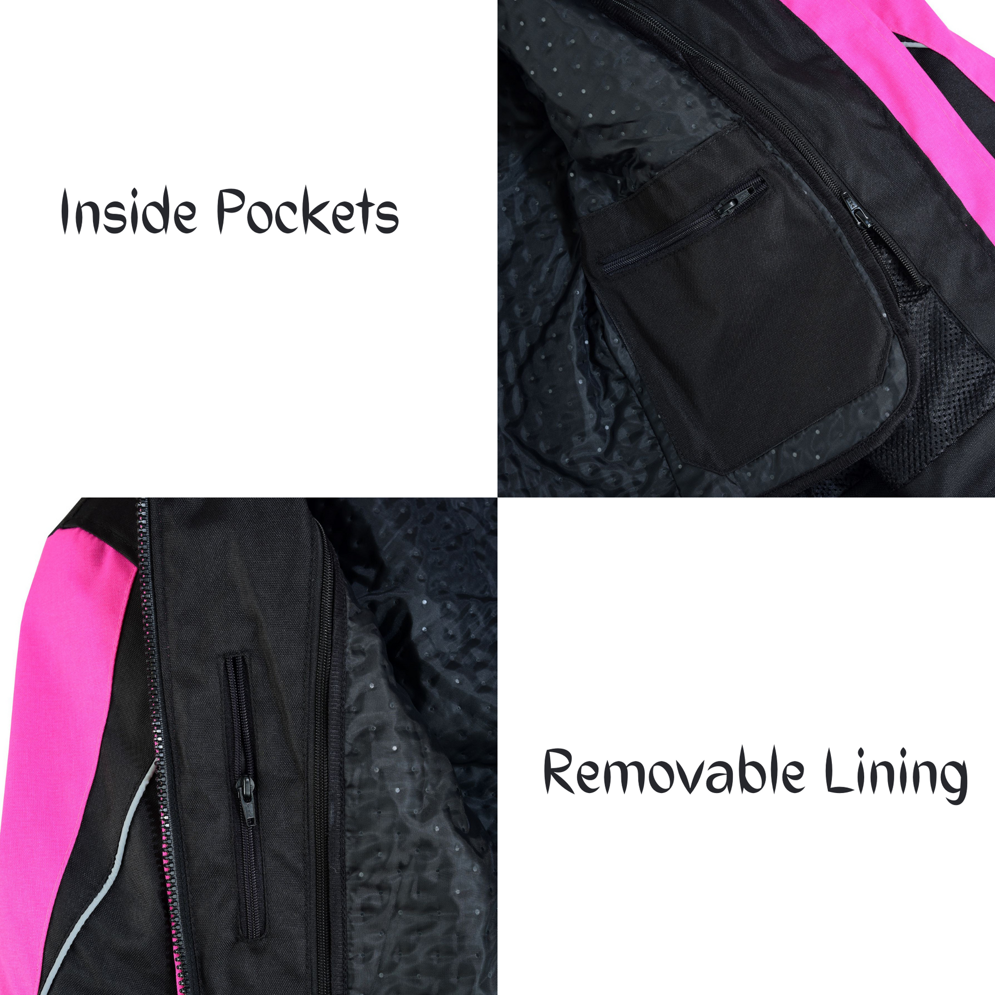 Warrior Gears® Women's Motorcycle Jacket For Women | CE Armored | Rain Waterproof - Warrior Gears
