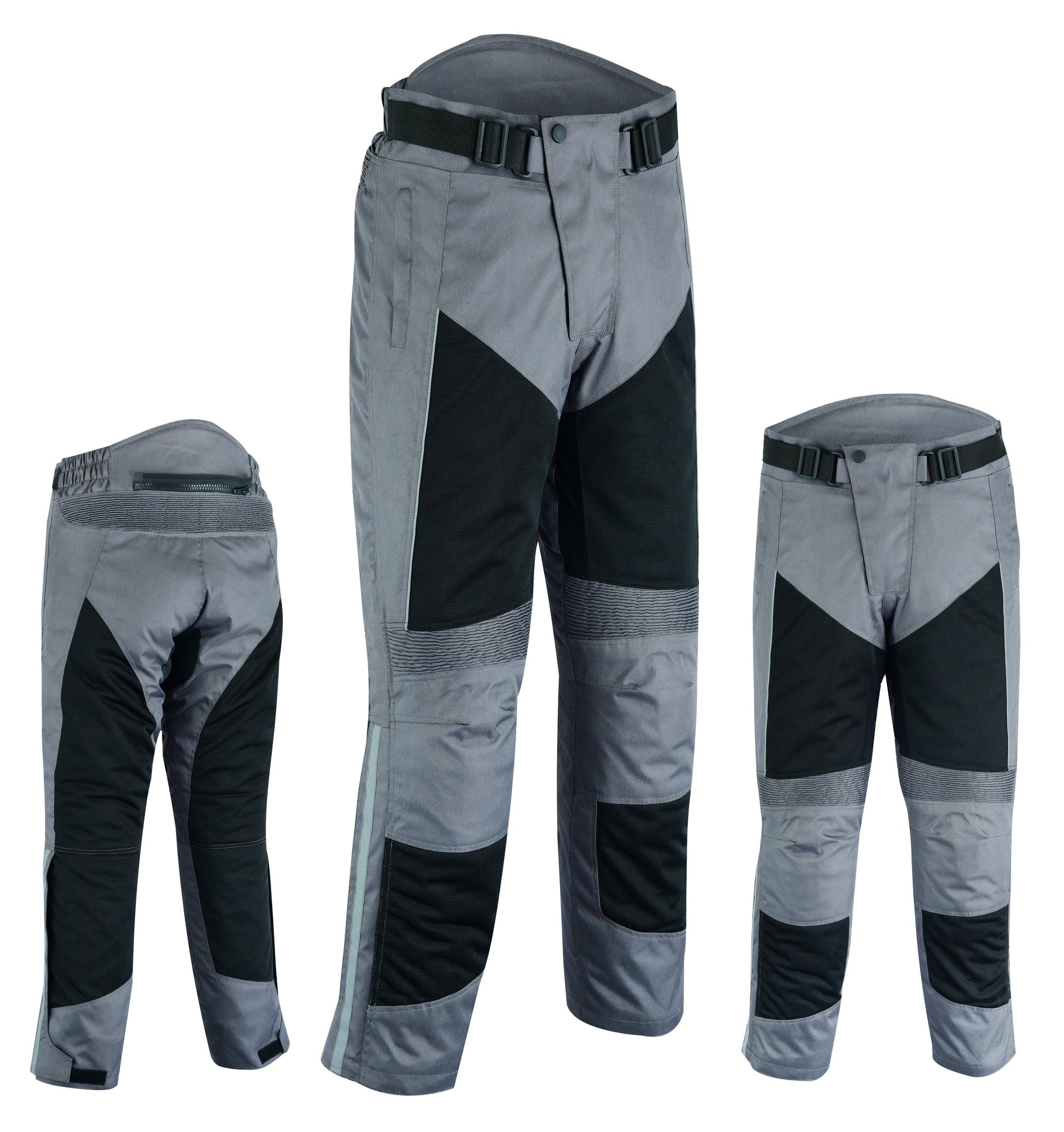 Warrior Gears®Motorcycle Suit Air Mesh Jacket Trouser Set -Grey / Black - Warrior Gears