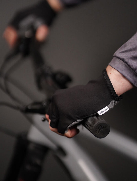 Half Finger Black Gloves