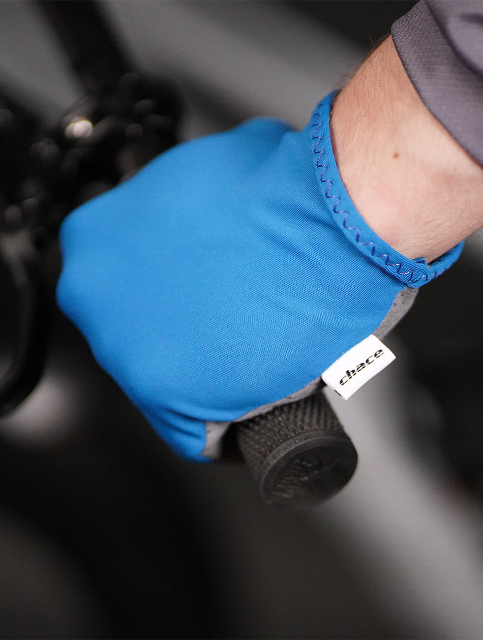 Half Finger Blue Gloves 4