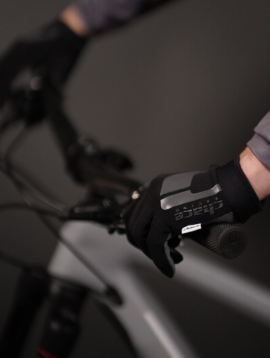 Black & Grey Logo Gloves 3