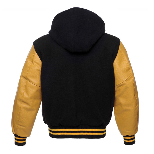 Warrior Gears Classic Varsity Jacket | University | Letterman Bomber Jacket with Hood - Warrior Gears