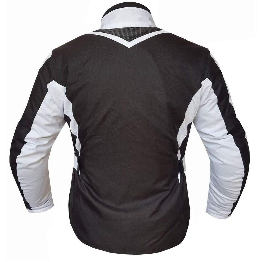 Ladies Motorcycle Suit Waterproof CE Armoured Motorbike Jacket Trouser Set White - Warrior Gears