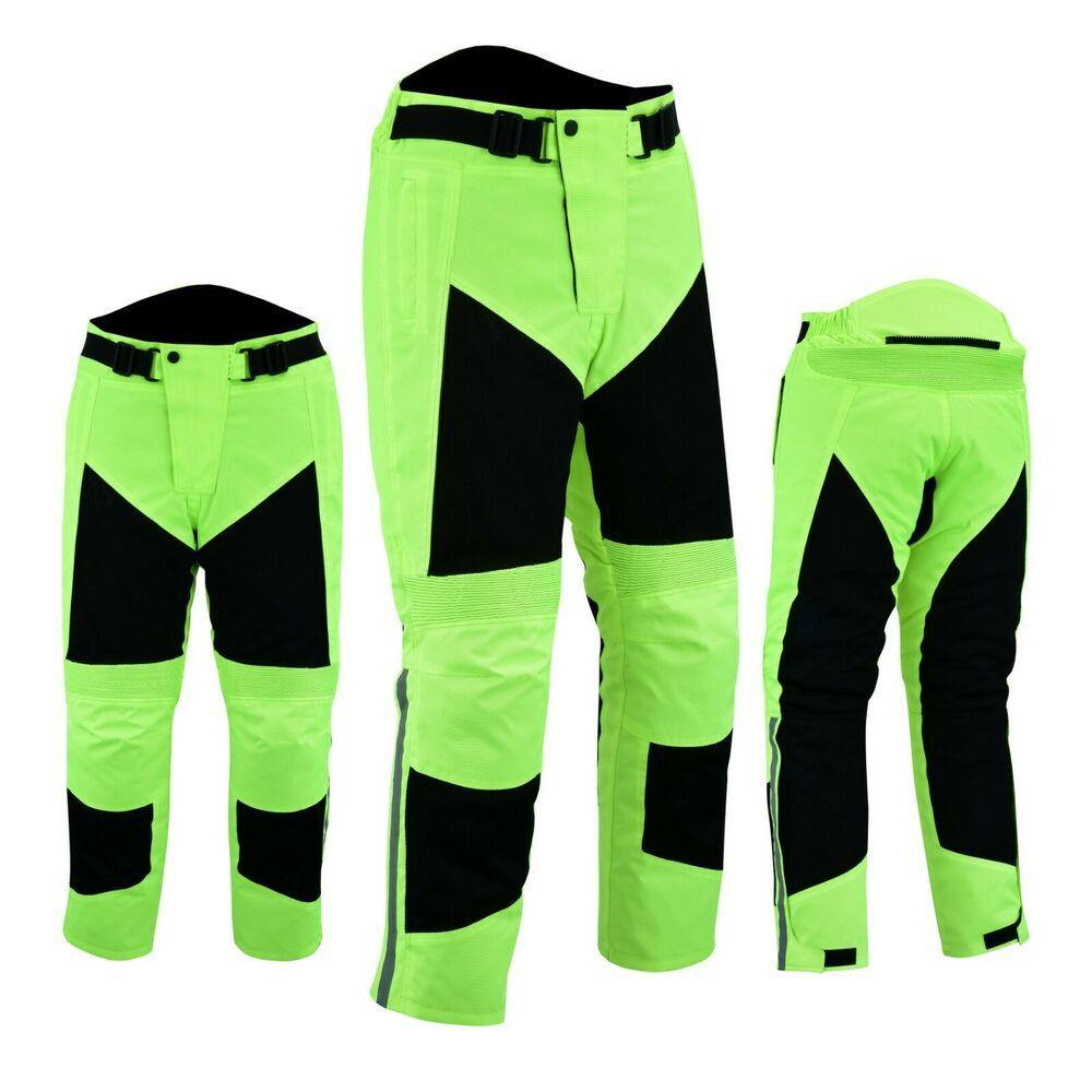 Warrior Gears®Motorcycle Suit Air Mesh Jacket Trouser Set -Hivis & Black - Warrior Gears