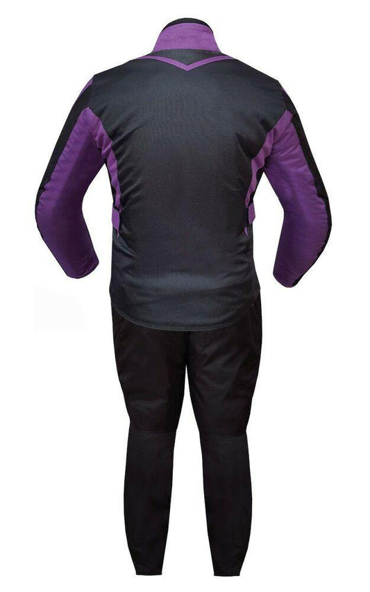 Ladies Motorcycle Suit Waterproof CE Armoured Motorbike Jacket Trouser Set- Purple - Warrior Gears