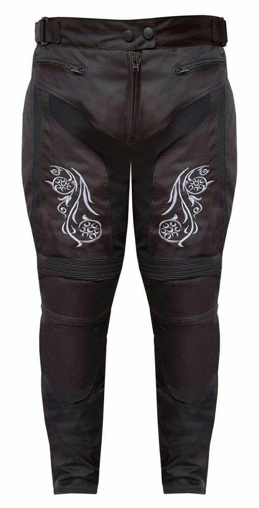 Ladies Motorcycle Suit Waterproof CE Armoured Motorbike Jacket Trouser Set Blue - Warrior Gears