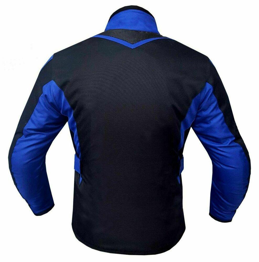 Ladies Motorcycle Suit Waterproof CE Armoured Motorbike Jacket Trouser Set Blue - Warrior Gears