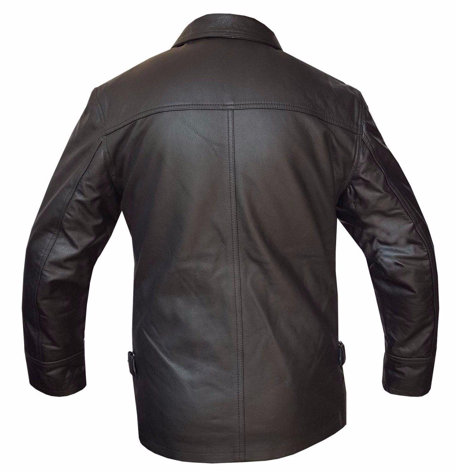 Harrington London Mens Classic Nappa Leather Jacket - Black - Warrior Gears