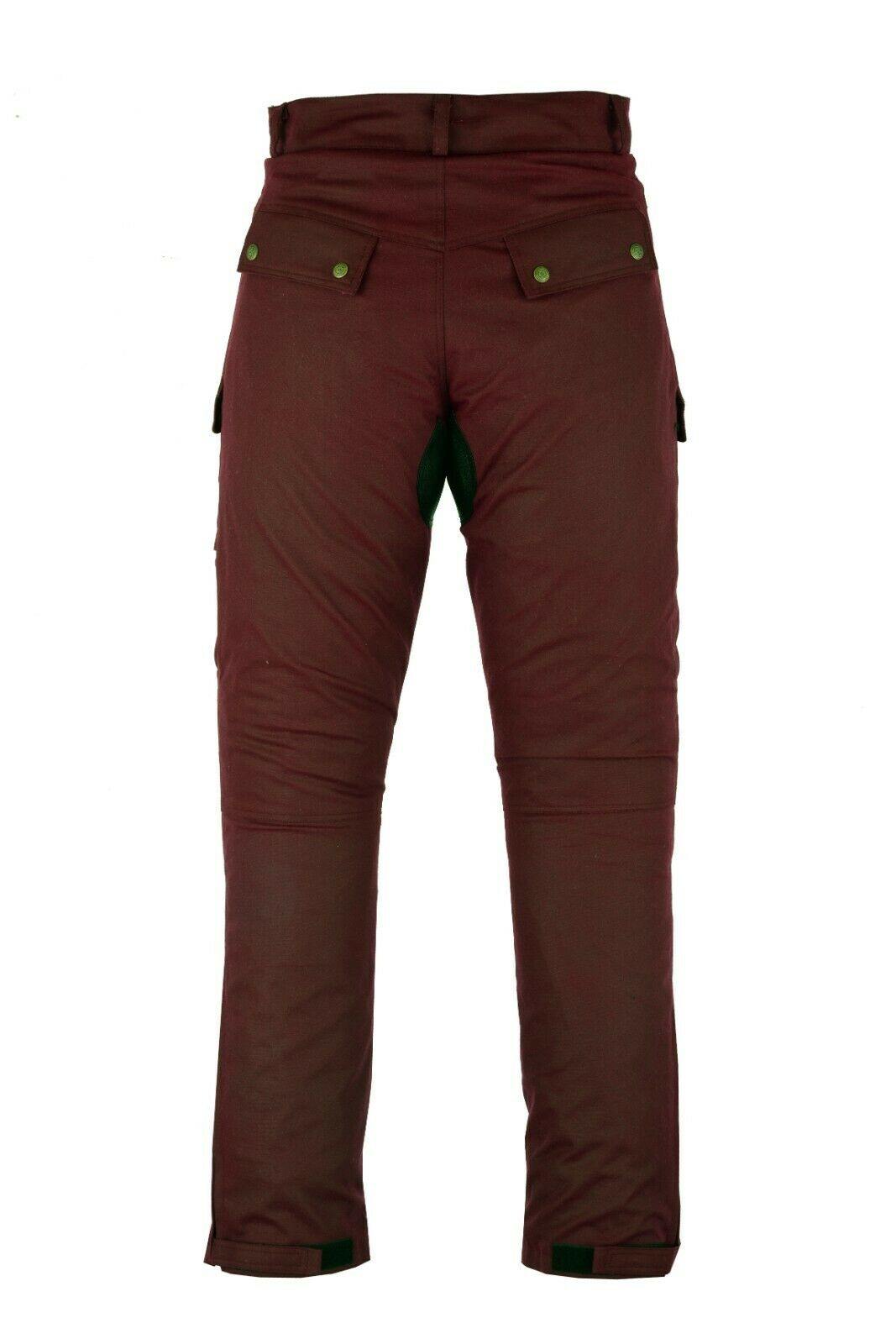 Warrior Waxed Cotton Motorcycle Suit Textile Motorbike Waterproof Lined CE Protectors -OXBlood - Warrior Gears
