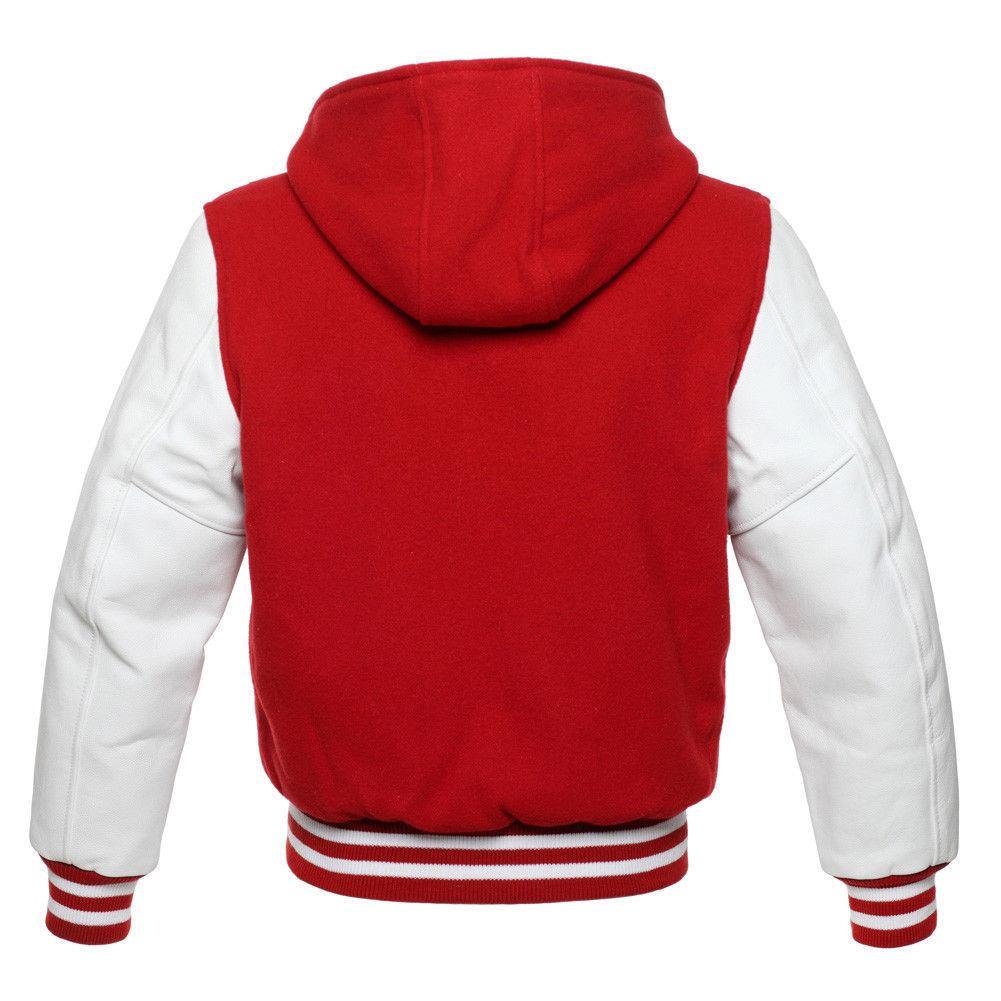 Warrior Gears Classic Varsity Jacket | University | Letterman Bomber Jacket with Hood - Warrior Gears