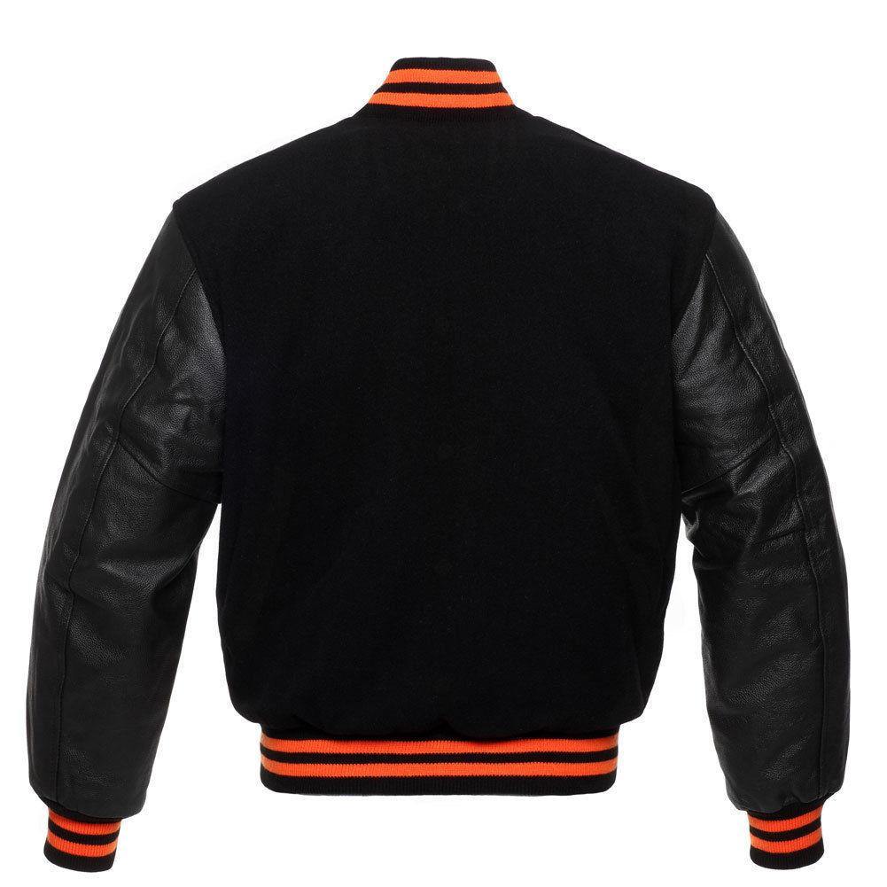 Warrior Gears® Classic Hybrid Varsity Jacket University Letterman Bomber Jackets - Pure Wool Body and Real Leather Sleeves - Warrior Gears