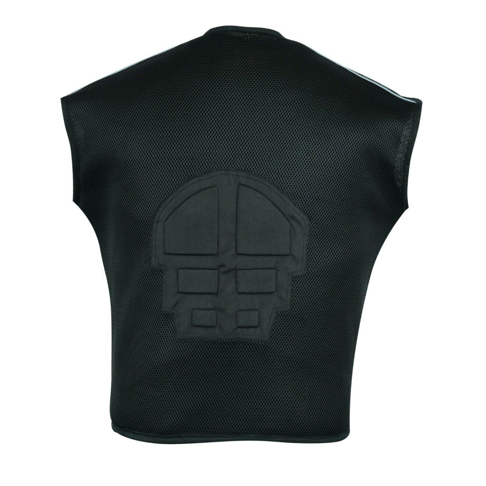 Warrior Gears® Textile Mesh Motorcycle Vests for Men, Men's Padded Motorbike Vest Waistcoat - Warrior Gears