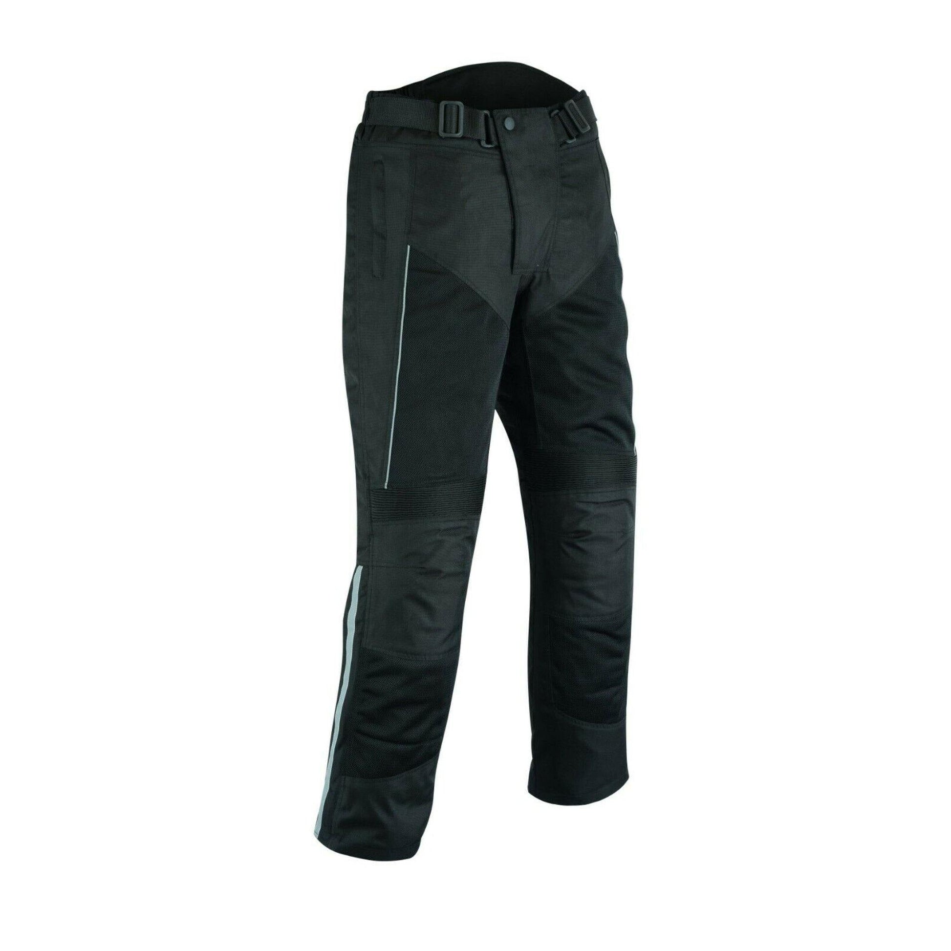 Warrior Gears Air Mesh Motorcycle Trousers for men Breathable Textile Armoured Trouser-Black - Warrior Gears