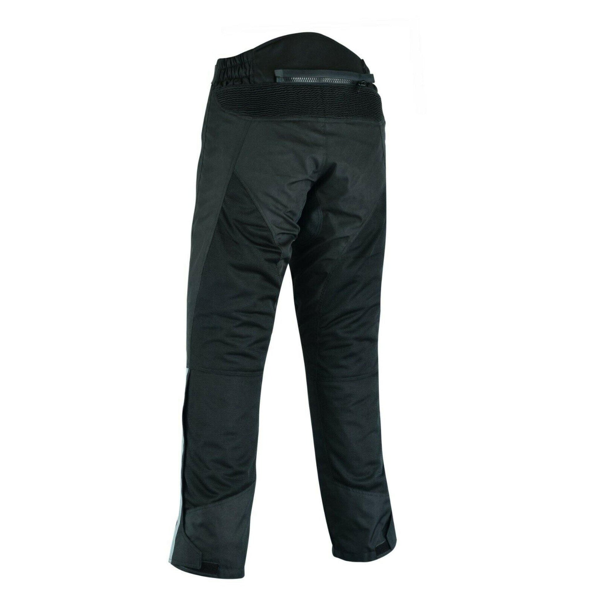 Warrior Gears® Air Mesh Motorcycle Trousers for men Breathable Textile Armoured Trouser-Black - Warrior Gears